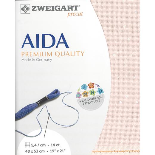 Zweigart Stern-Aida 14ct - Farbe 4259 Splash (Precut 48x53 cm)