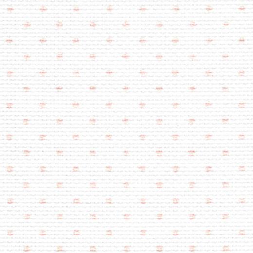 Zweigart Aida Meterware 14ct - Farbe 4229 Punkte weiß-rosa - Ausverkauf