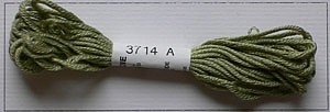 Soie dAlger Seidenstickgarn - Farbe 3714 gelbgrün extra