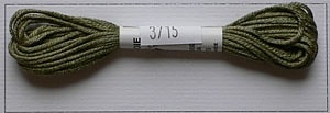Soie dAlger Seidenstickgarn - Farbe 3715 gelbgrün extra
