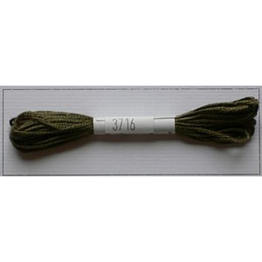 Soie d'Alger Seidenstickgarn - 3716 gelbgrün extra - Ausverkauf 1x vorrätig