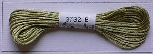 Soie dAlger Seidenstickgarn - Farbe 3732 warmes gelbgrün