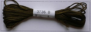 Soie dAlger Seidenstickgarn - Farbe 3736 warmes gelbgrün