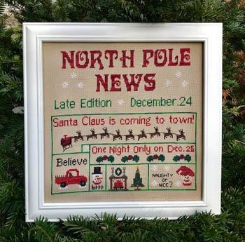 Stickvorlage Pickle Barrel Designs - North Pole News