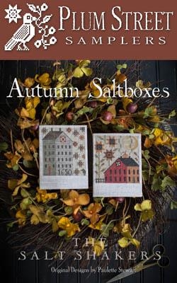 Stickvorlage Plum Street Samplers - Autumn Saltboxes