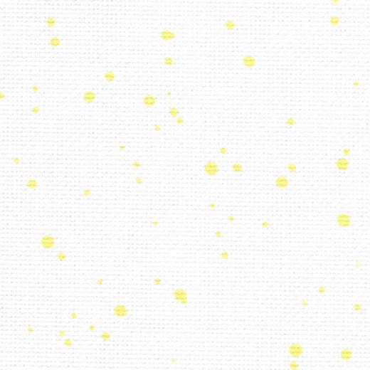 Zweigart Aida Meterware 18ct - Farbe 1349 Splash weiß-gelb