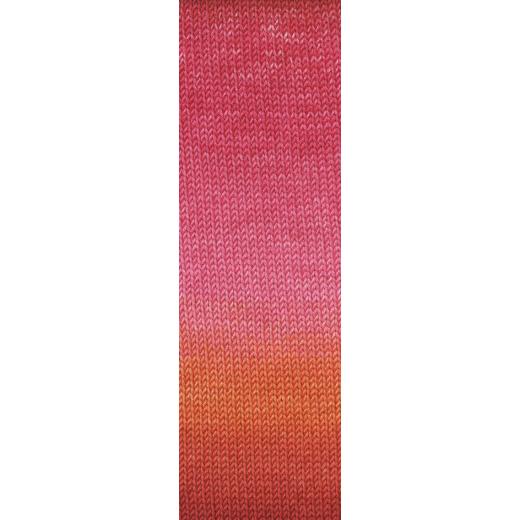 Merino 120 Dégradé Lang Yarns - rosa-orange-rot