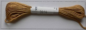 Soie dAlger Seidenstickgarn - Farbe 3814 warmes gelb