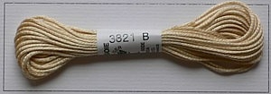 Soie dAlger Seidenstickgarn - Farbe 3821 gelb orange extra
