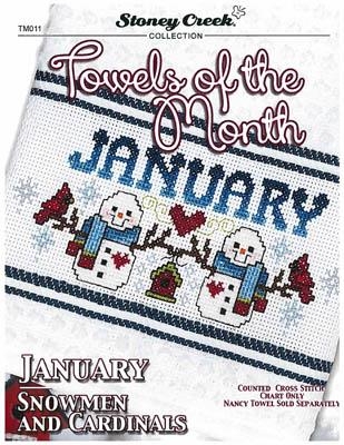 Stickvorlage Stoney Creek Collection - Towels Of The Month January