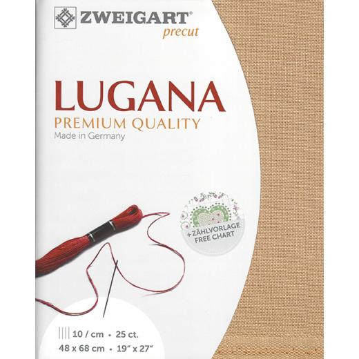 Zweigart Lugana 25ct - Farbe 359 rich sand (Precut 48x68 cm)