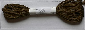 Soie dAlger Seidenstickgarn - Farbe 3835 gelb