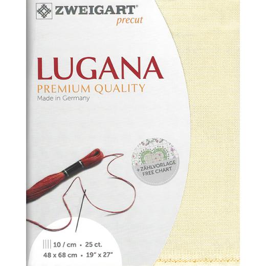 Zweigart Lugana 25ct - Farbe 264 hellbeige (Precut 48x68 cm)