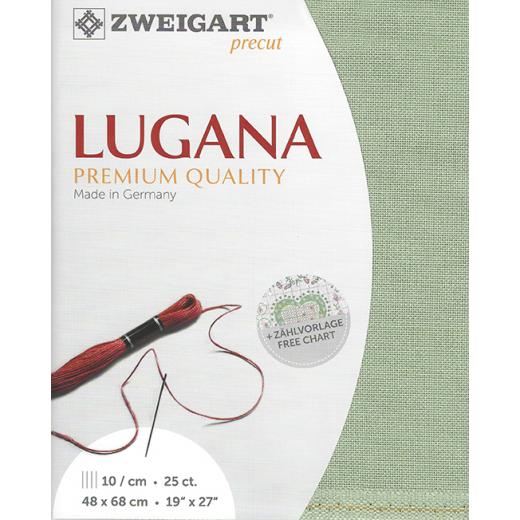 Zweigart Lugana 25ct - Farbe 618 hellresed (Precut 48x68 cm)
