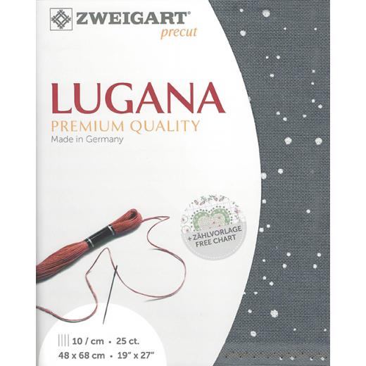 Zweigart Lugana 25ct - Farbe 7419 splash (Precut 48x68 cm)