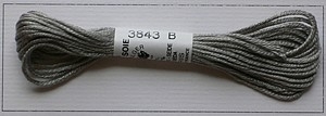 Soie dAlger Seidenstickgarn - Farbe 3843 grau