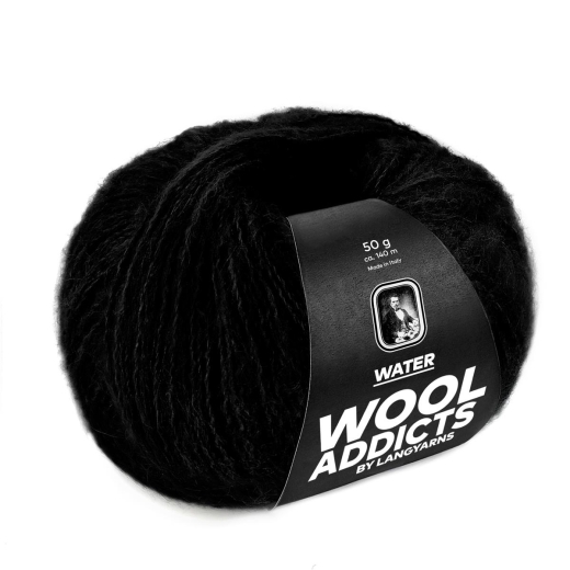 Lang Yarns Wooladdicts Water - schwarz (Ausverkauf)