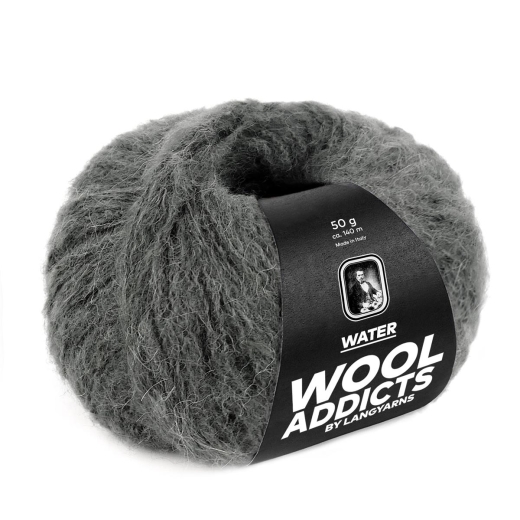 Lang Yarns Wooladdicts Water - grau melange (Ausverkauf)