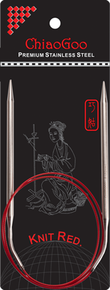 Rundstricknadel 4,50 mm - 80 cm - ChiaoGoo Knit Red Edelstahl