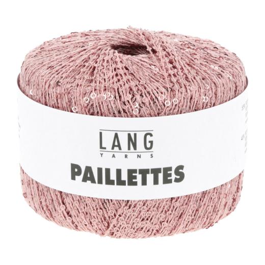 Lang Yarns Paillettes - Pailettengarn - rosa (0009)