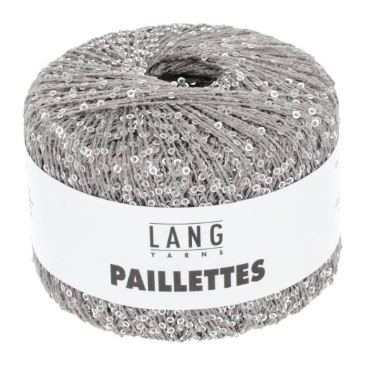 Lang Yarns Paillettes - Pailettengarn - silber (0023)