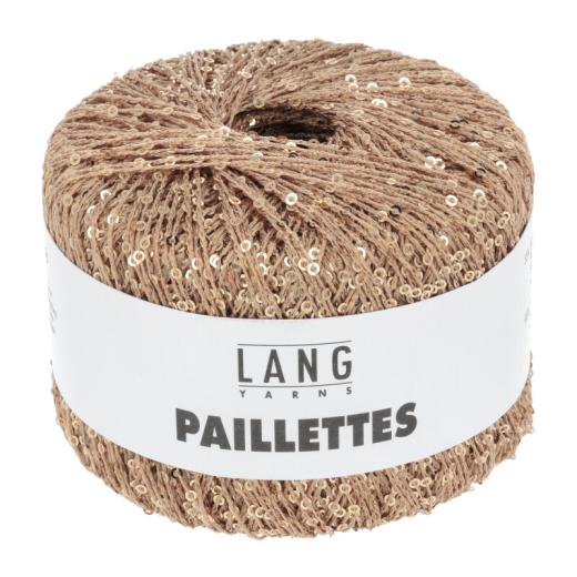 Lang Yarns Paillettes - Pailettengarn - lachs gold (0028)