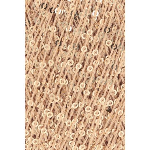 Lang Yarns Paillettes - Pailettengarn - lachs gold (0028)