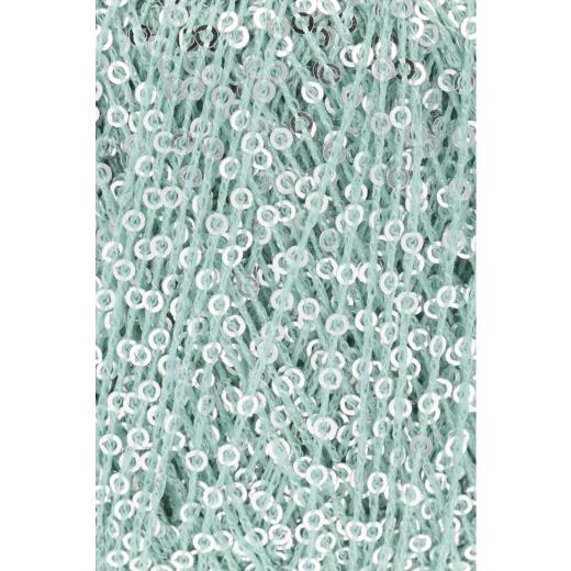Lang Yarns Paillettes - Pailettengarn - aqua silber (0072)