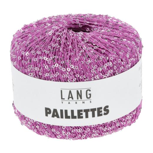 Lang Yarns Paillettes - Pailettengarn - pink pink (0085)
