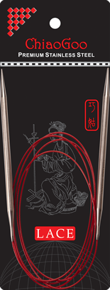 Rundstricknadel 5,50 mm - 150 cm - ChiaoGoo Red Lace Edelstahl
