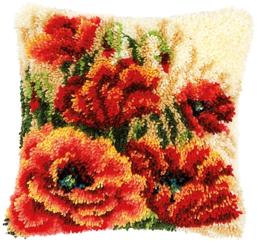 Knüpfkissen Verachtert/Vervaco - Mohnblumen