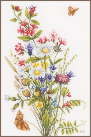 Field flowers - Lanarte Marjolein Bastin (Stickpackung)