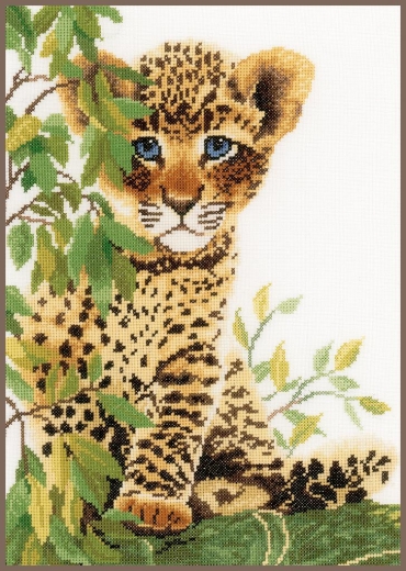 Lanarte Stickpackung - Junger Leopard