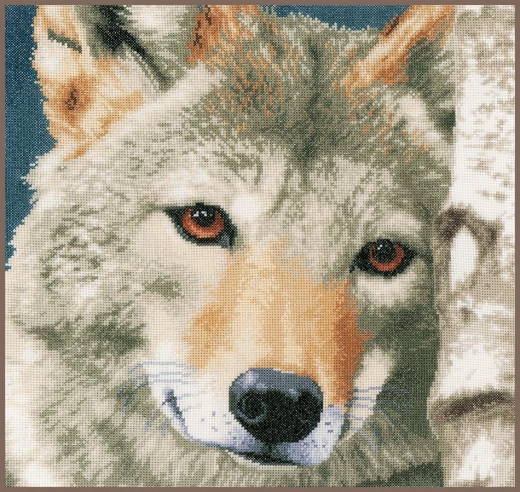 Lanarte Stickpackung - Wolf