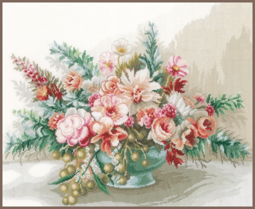 Bouquet of flowers - Lanarte (Stickpackung)