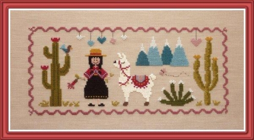 Stickvorlage Jardin Privé - Lulu Et Ses Cactus (Ausverkauf)