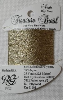 Rainbow Gallery Petit Treasure Braid - High Gloss Gloss Yellow Gold