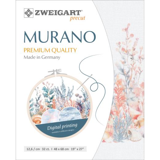 Zweigart Murano 32ct - 90001 Coral Reef (Precut)