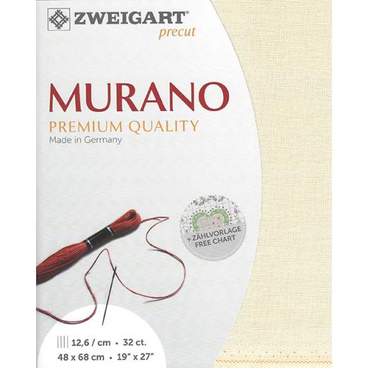 Zweigart Murano 32ct - Farbe 264 hellbeige (Precut 48x68 cm)