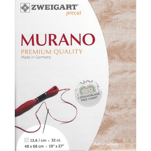 Zweigart Murano Precut 32ct - 48x68 cm Farbe 3219 Vintage wood