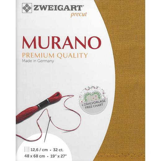 Zweigart Murano 32ct - Farbe 4028 sahara (Precut 48x68 cm)