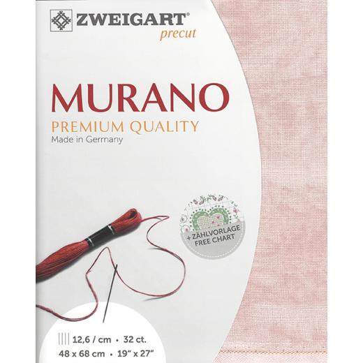 Zweigart Murano 32ct - Farbe 4269 Vintage rosé (Precut 48x68 cm)