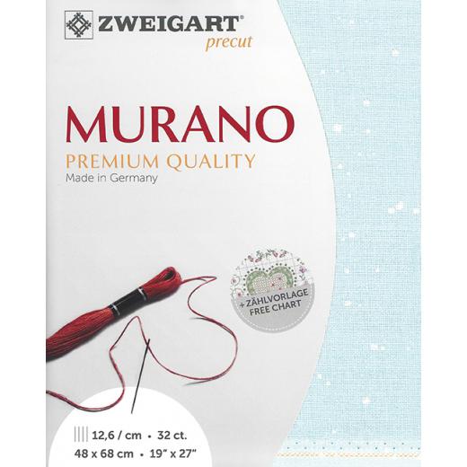 Zweigart Murano 32ct - Farbe 5429 Splash (Precut 48x68 cm)
