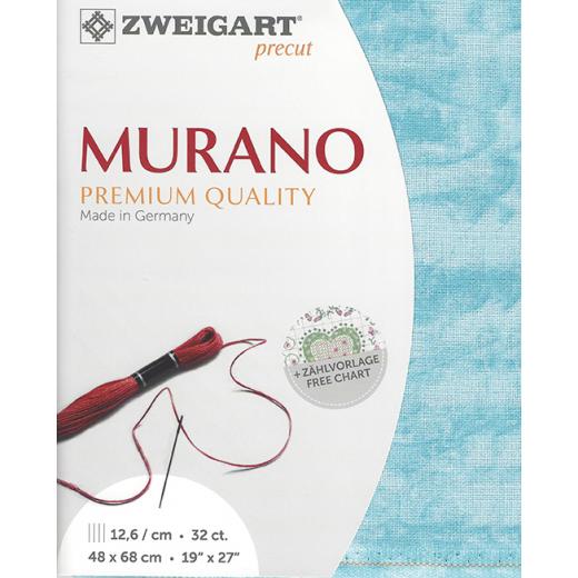 Zweigart Murano Precut 32ct - 48x68 cm Farbe 5439 Vintage atlantic