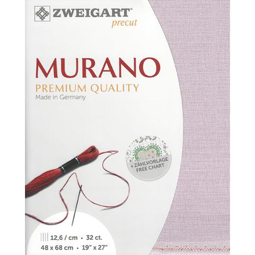 Zweigart Murano 32ct - Farbe 558 flieder (Precut 48x68 cm)