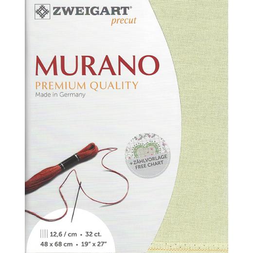 Zweigart Murano Precut 32ct - 48x68 cm Farbe 6047 kalkstein