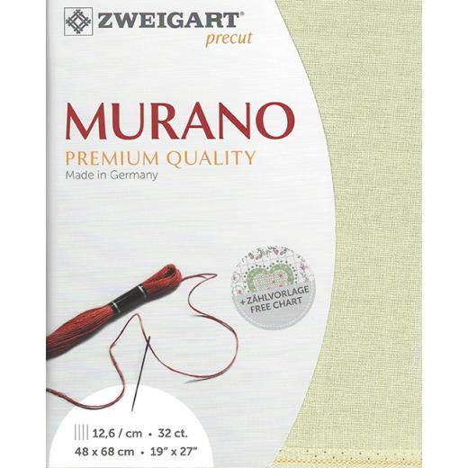 Zweigart Murano 32ct - Farbe 6047 kalkstein (Precut 48x68 cm)