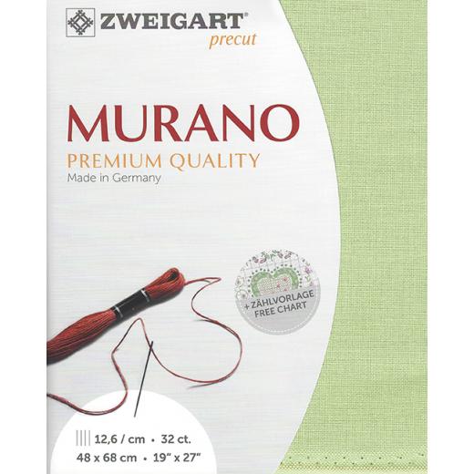 Zweigart Murano 32ct - Farbe 6083 hellresed (Precut 48x68 cm)
