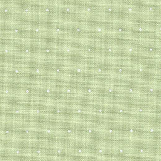 Zweigart Murano Meterware 32ct - Farbe 6349 Mini Dots grün-weiß