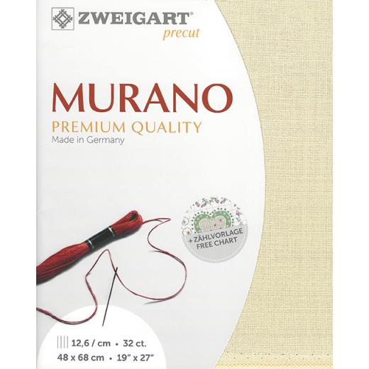 Zweigart Murano Precut 32ct - 48x68 cm Farbe 770 platin